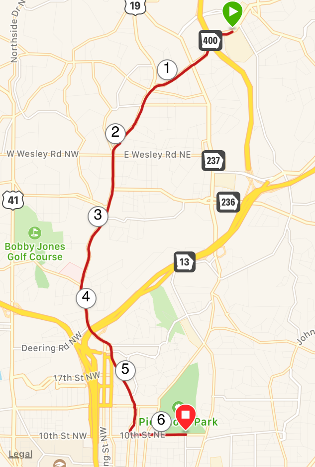 Peachtree Road Race Map Running For The Second Half Of My Life: July 4, 2019: The Peachtree Road  Race 10K