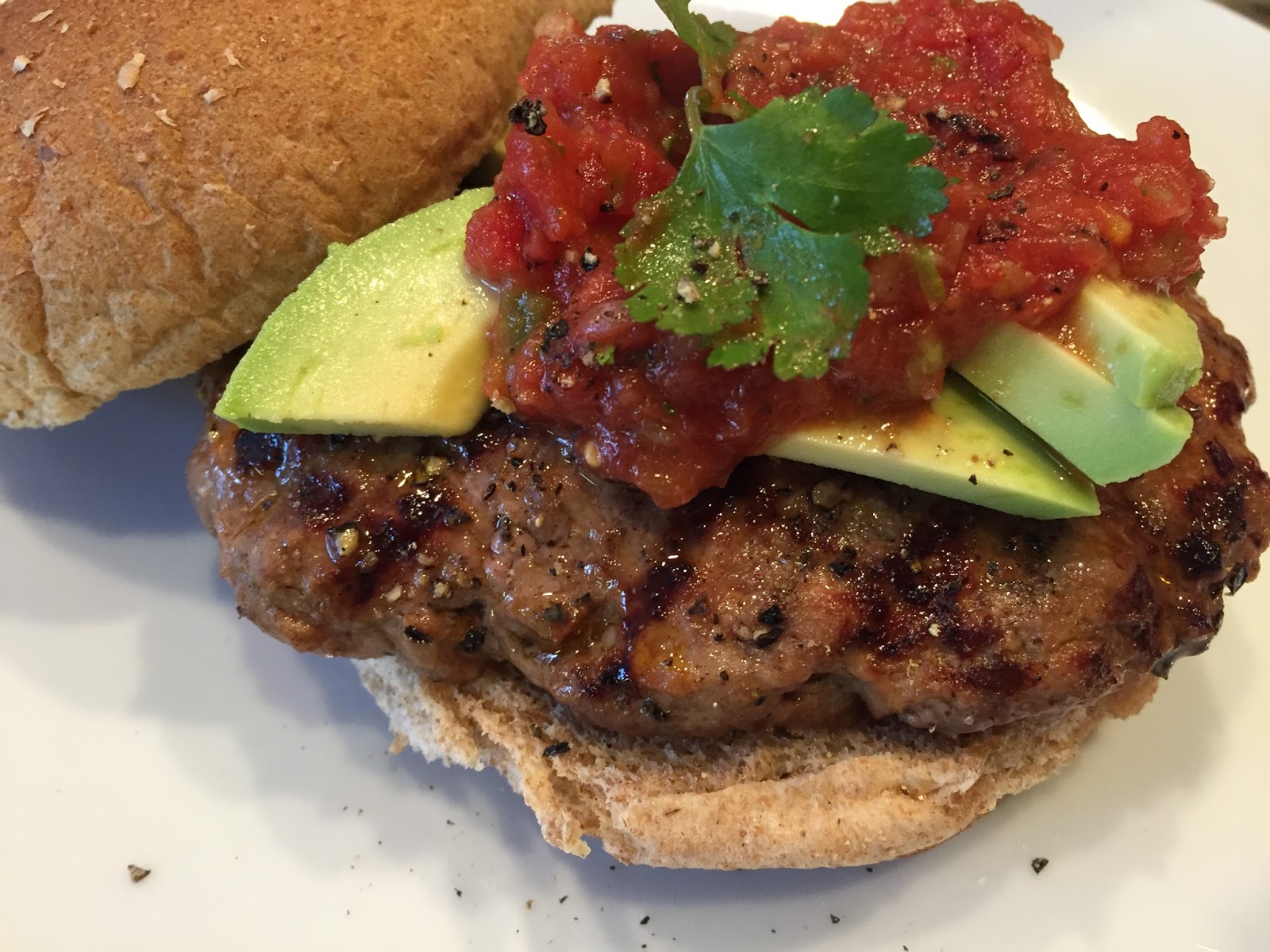 Mexican Salsa Burgers