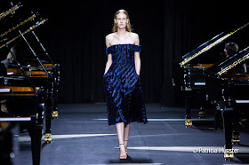 Night blue dress by David Laport - my favourite look of his SS2019 collection