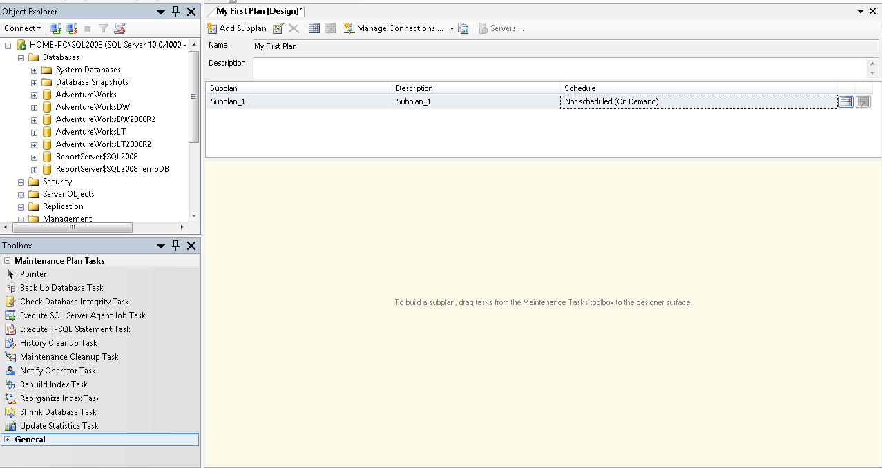 All About SQL! Configuring SQL Server Maintenance Plan