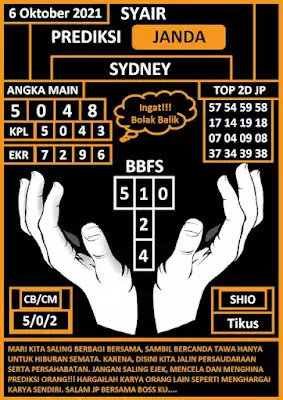 Prediksi Syair Sdy 6 Oktober 2021 - Pangkalantoto