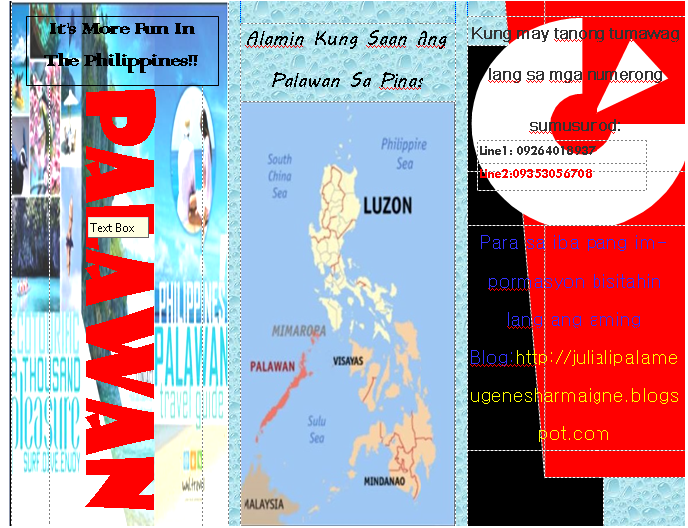 Palawan travel brochure