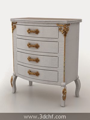 classic nightstand 3D model