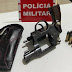 Arma e munições são apreendidas durante perseguição na cidade de Sousa