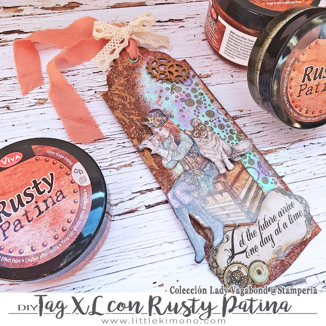 Tag con Rusty Patina y colección Lady Vagabond