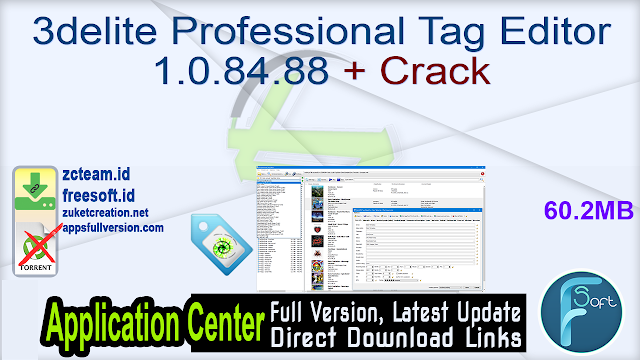 3delite Professional Tag Editor 1.0.84.88 + Crack_ ZcTeam.id