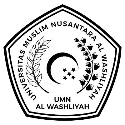 Universitas Muslim Nusantara (UMN) Alwashliyah Logo hitam putih