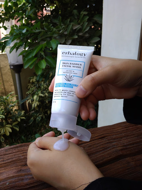 Review ERHA Skin Barrier Facial Wash for Dry & Sensitive Skin