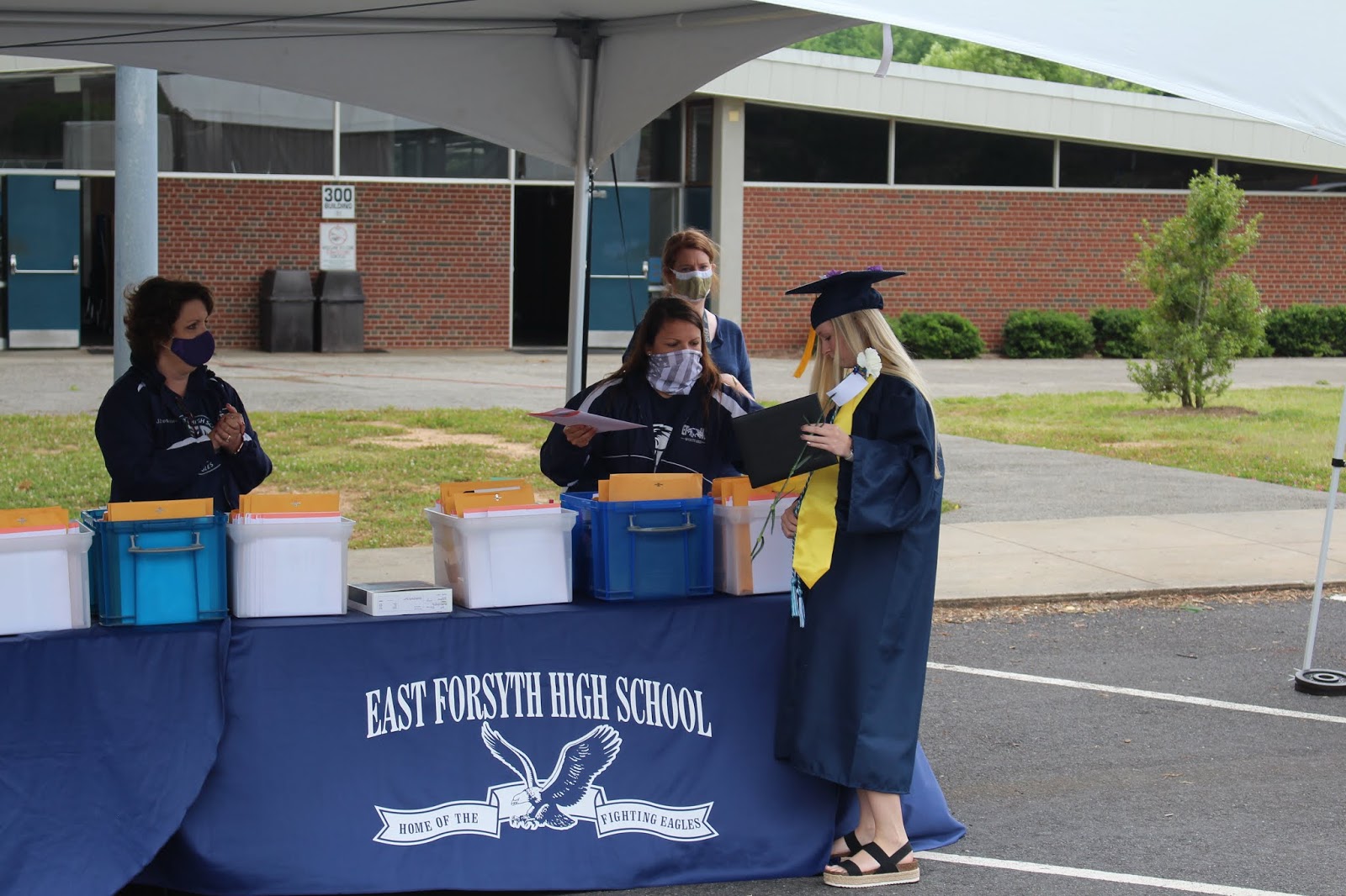 Your Permanent Record DriveThrough Graduation at East Forsyth