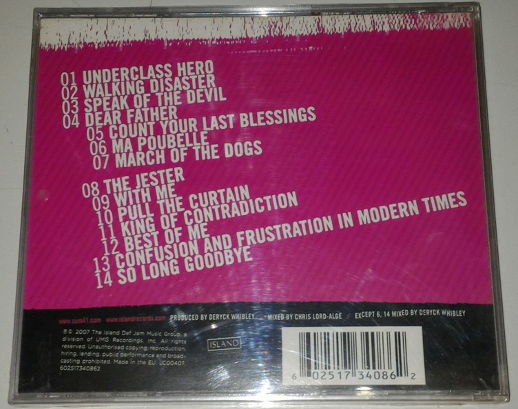 CD Sum 41 Underclass Hero GUDANG MUSIK SHOP