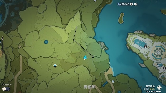 原神 (Genshin Impact) 蒙德地區聖遺物狗糧、挖礦路線分享