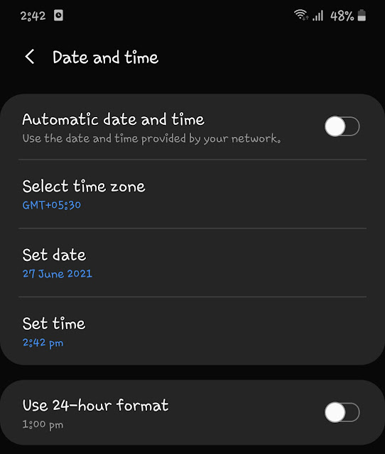Set date and time manually Change date and time of your phone