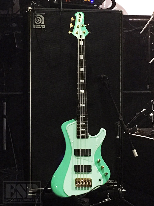 Toki, Sawa ESP custom guitar and bass for the Aldious