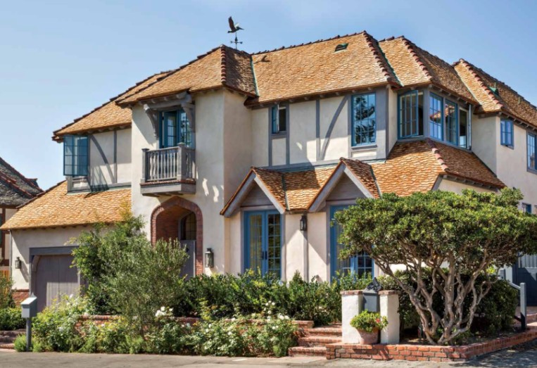 Décor Inspiration: A French Normandy Style Beach House in San Diego by Giannetti Home