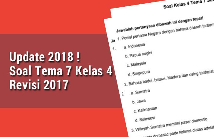 Menjelajahi Indahnya Keragaman: Contoh Soal Tema 7 Kelas 4 SD Kurikulum 2013 Edisi 2016 Menjelajahi Indahnya Keragaman: Contoh Soal Tema 7 Kelas 4 SD Kurikulum 2013 Edisi 2016