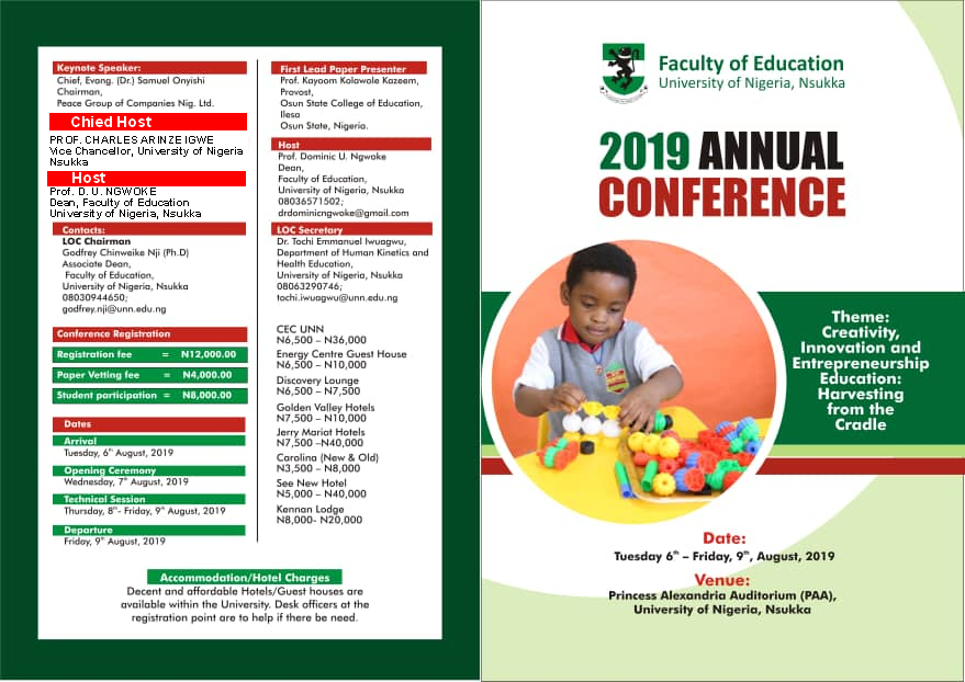 FACULTY OF EDUCATION UNIVERSITY OF NIGERIA Events