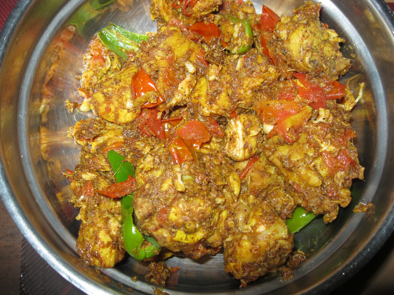 Amrita's kitchen Tomato jeera chicken fry