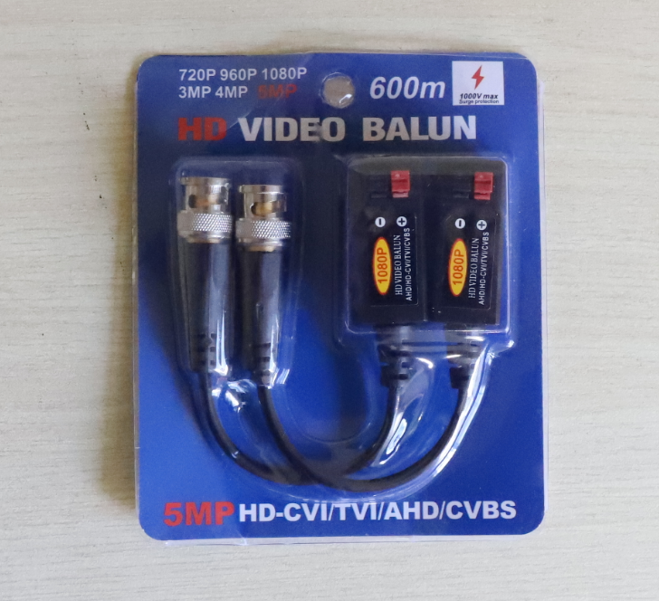 Video Balun VH-202HD 5MP hỗ camera AHD/CVI/TVI