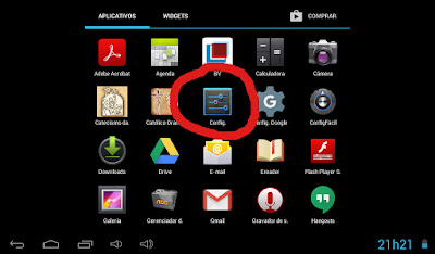 Conguração Android Menu Android AOC Bleeze 7Y2241