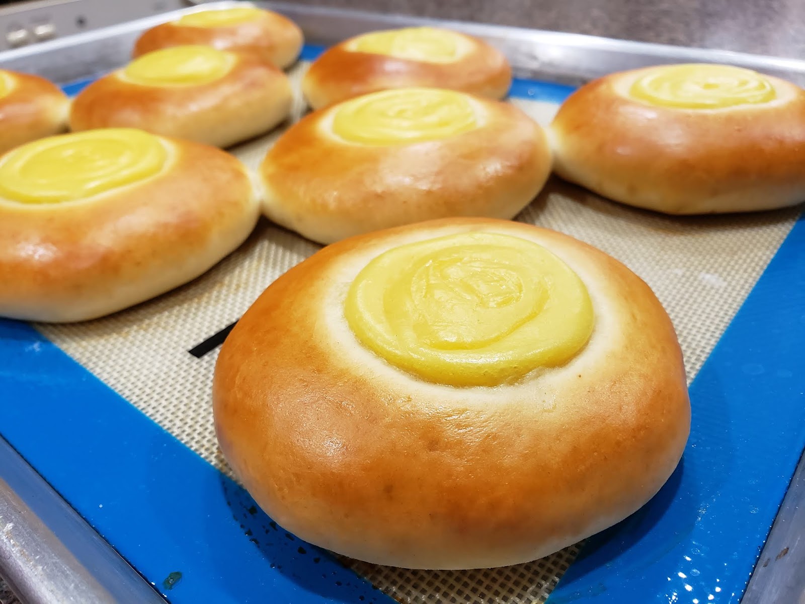 Kristy's Corner Custard Cream Potato Buns