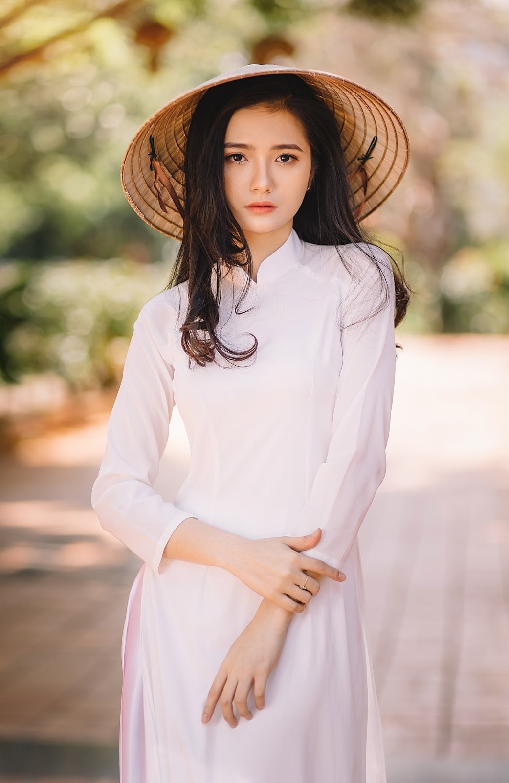 Gallery - Vietnamese beautiful girl - Student girl with Vietnam traditional dress - P8