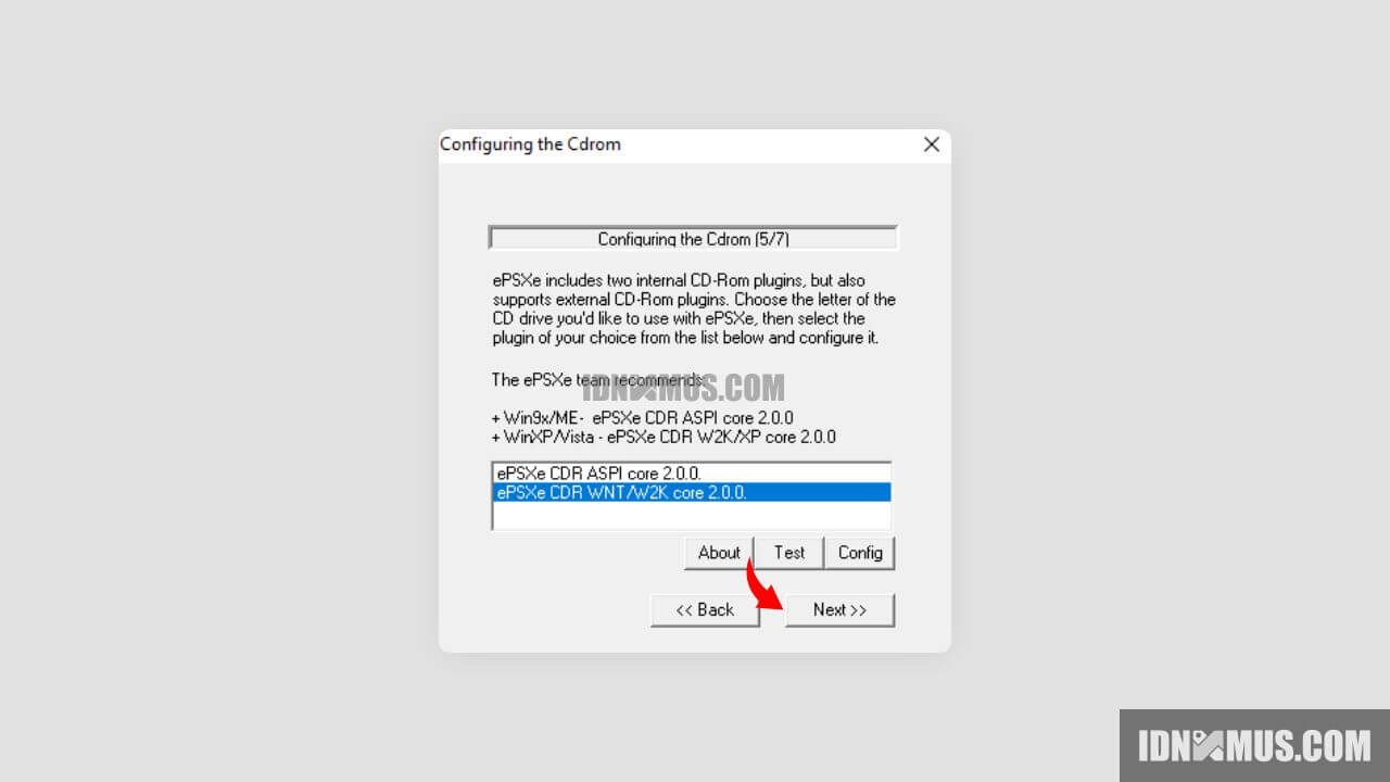 Cara Setting CdromePSXe di PC