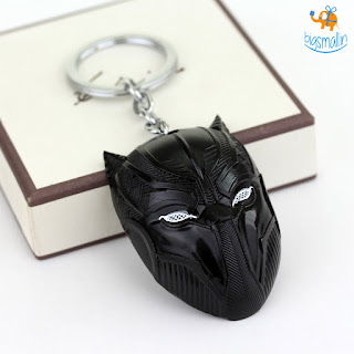 Black Panther Metallic Key Chain - Big Small