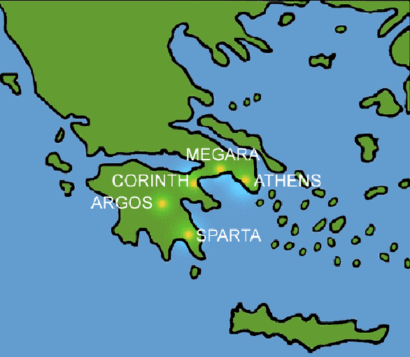 Ancient Greece Cities and Sparta ~ History for Kids