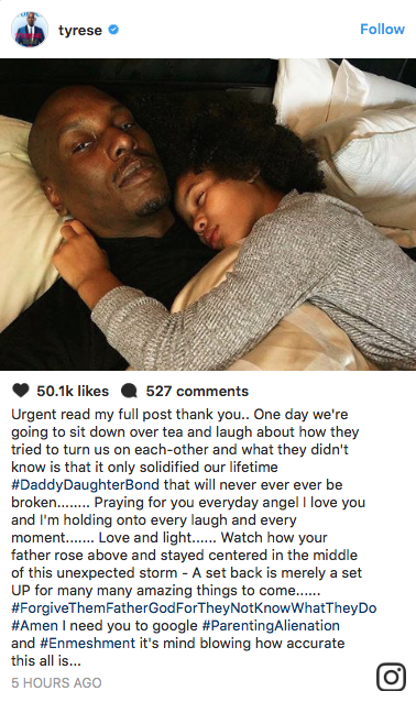  Tyrese reacts to child services investigation 