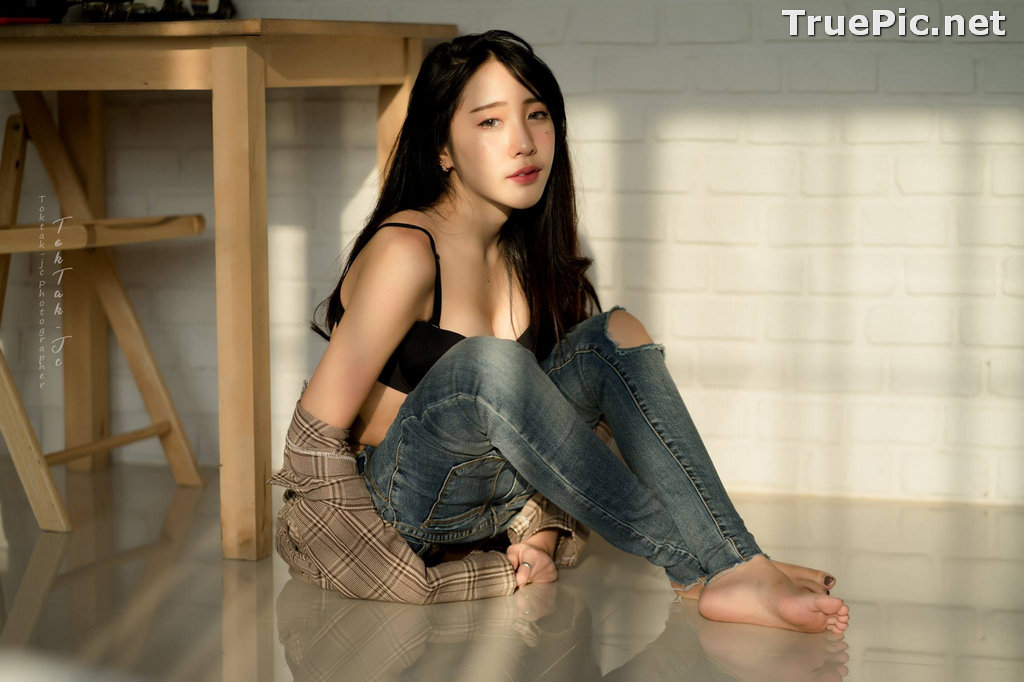 Image Thailand Model - Suneta Ngachalvy - Black Lingerie and Jean - TruePic.net - Picture-16