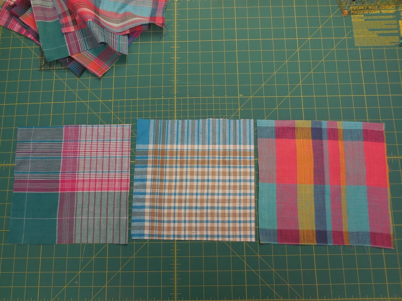 Art With a Needle: Tutorial: diagonal rail fence