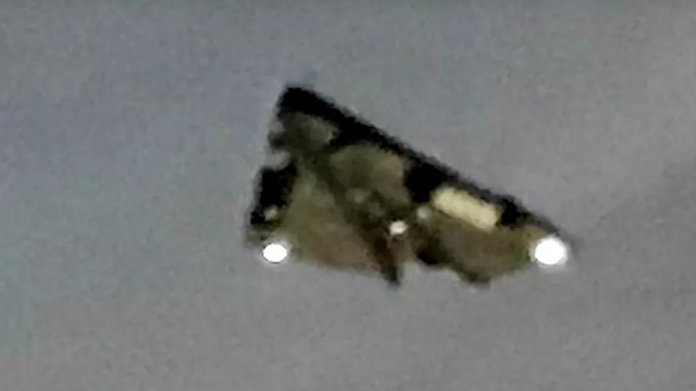 A really good close up of the legendary TR-3B craft or the Triangle shaped UFO. A really good close up of the legendary TR-3B craft or the Triangle shaped UFO.