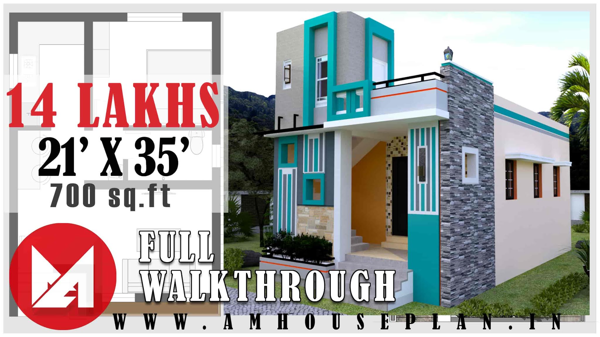 21 X 35 Best 2Bhk Interior And Exterior Design Ideas For Small House