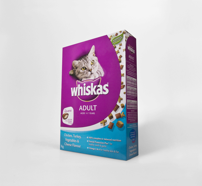 whiskas packaging
