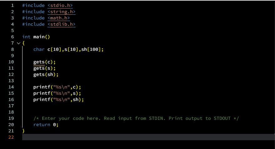 PLAYING WITH CHARACTER HACKER RANK SOLUTION