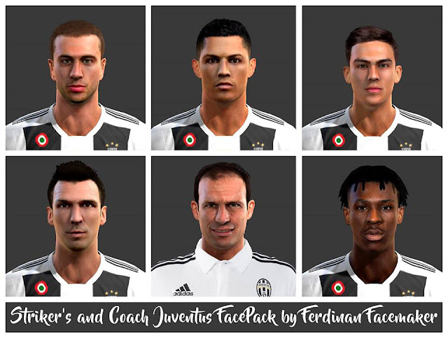 Pes 2013 Faces Juventus Strikers And Coach Kazemario Evolution