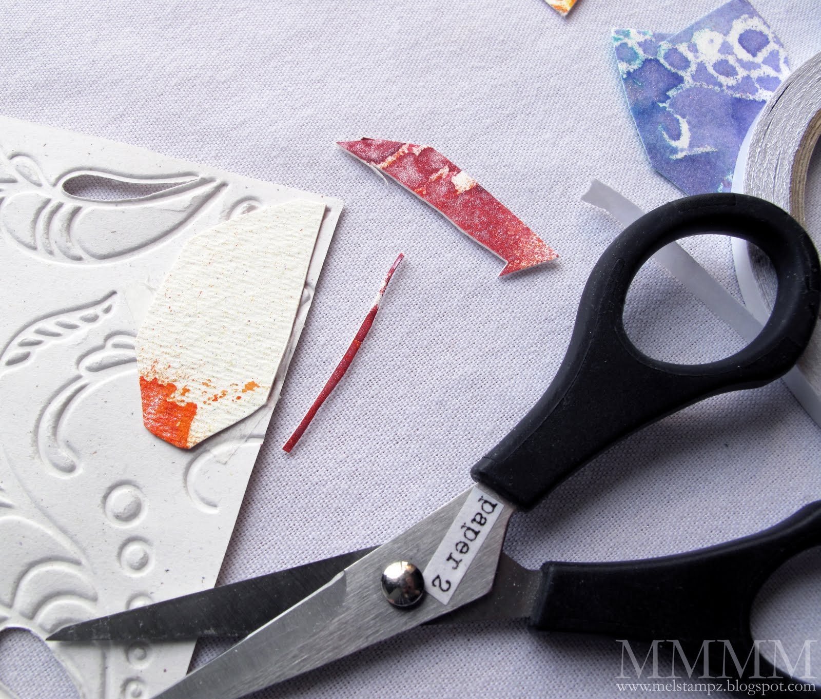 Mel Stampz: Cut out pressure embossing tutorial