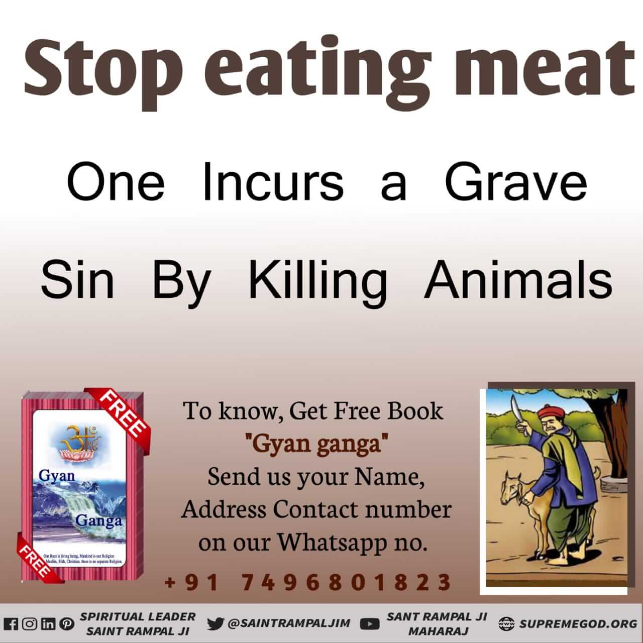 Meat eaters are sinners Allah kabir