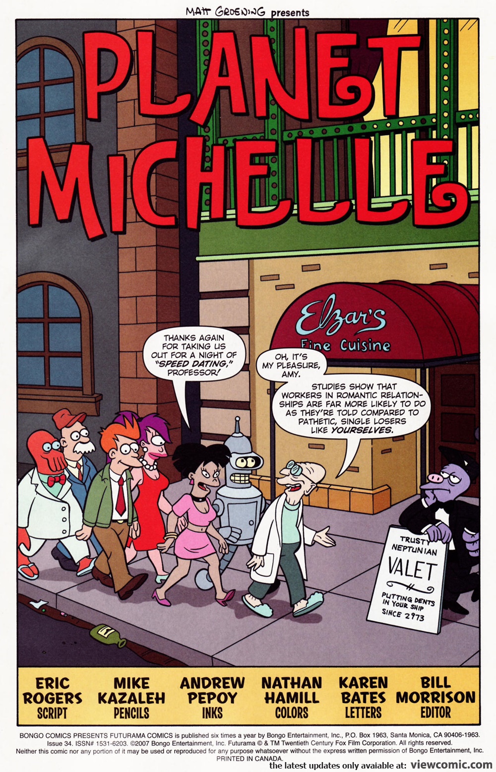Futurama Comics 034 â€“ Planet Michelle | Viewcomic reading ...