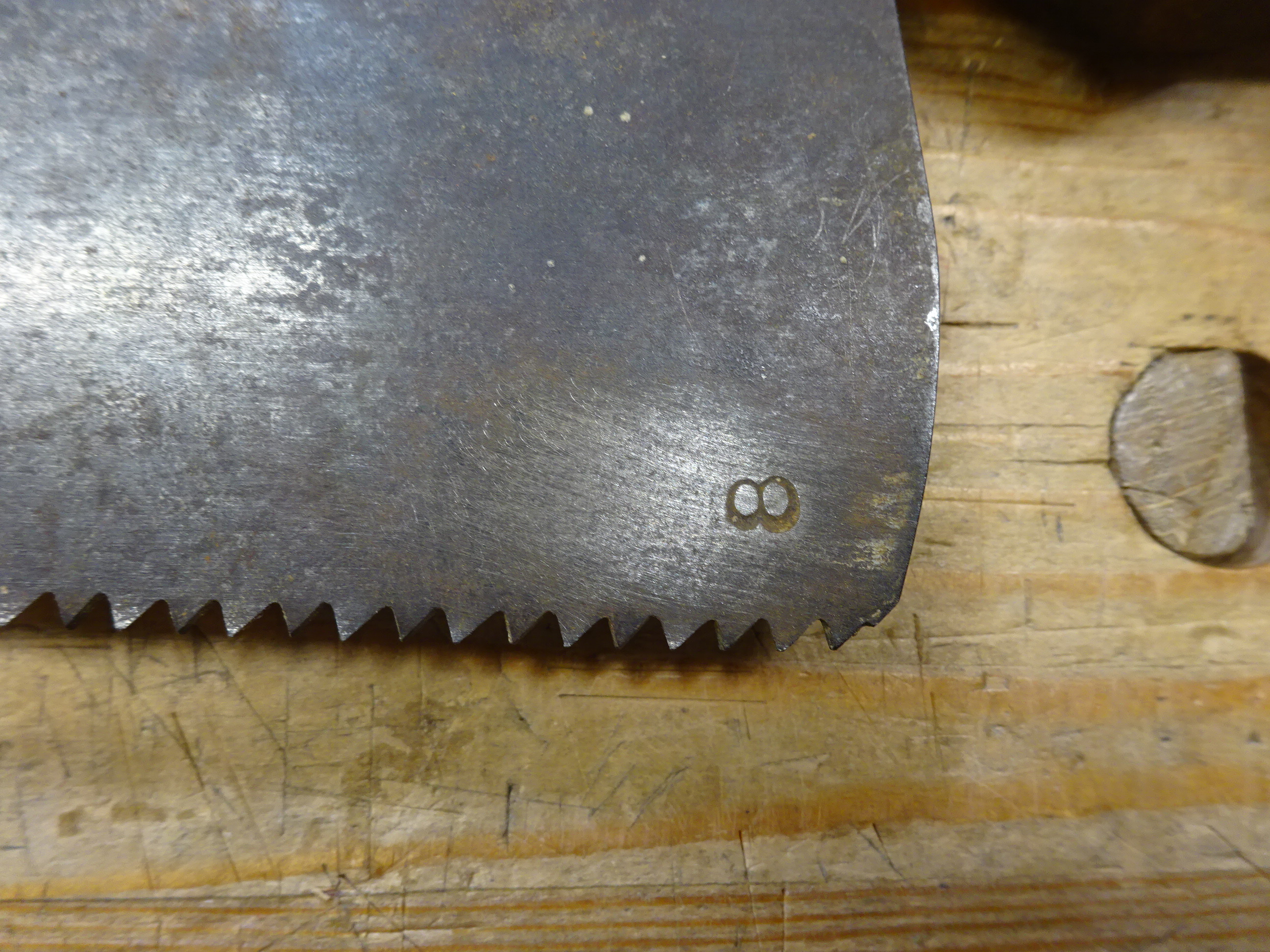 Woodworking in a Tiny Shop Making a 6 TPI Rip Panel Saw from a 7 TPI