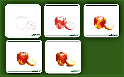 Apple-drawing-easy