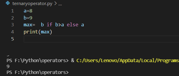 python Ternary operator - InstanceOfJava