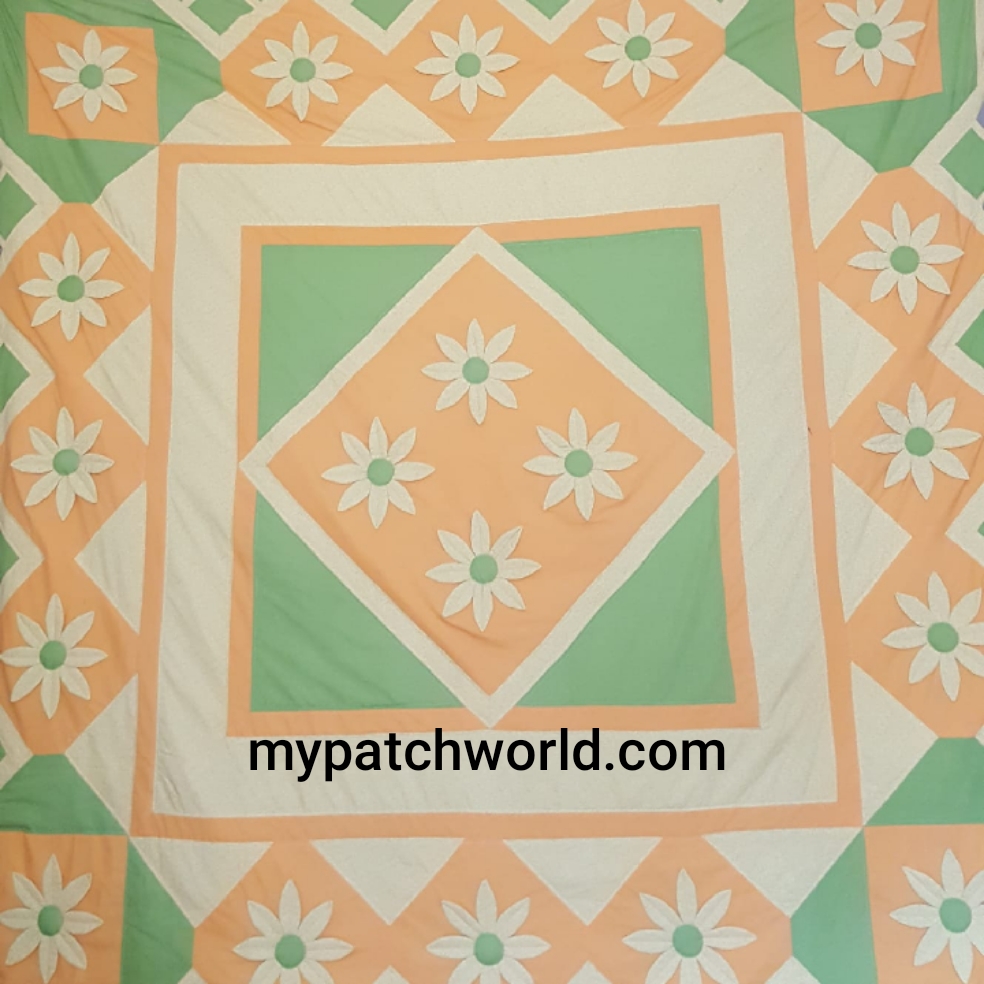 flower garden quilt | All about patchwork and quilting