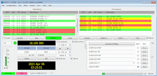 WSJT-X FT8 QSO