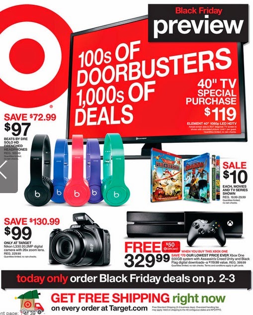 Target Black Friday 2014 Sneak Peek Of Ad Scan Posted!