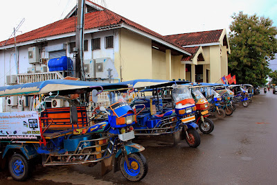 Transportation in Savannakhet: tuk - tuk