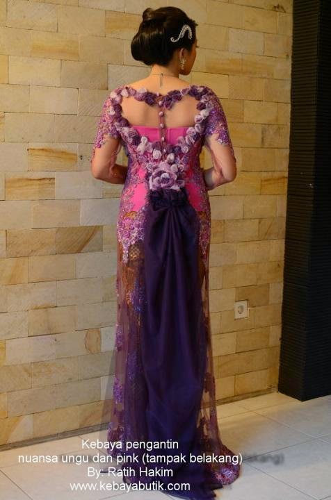 Kebaya Modern Purple - International Kebaya Batik Modern