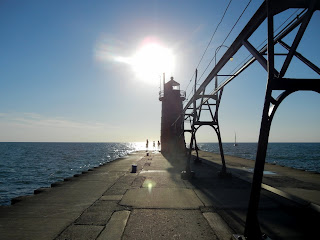 South Pierhead Lighthouse in South Haven, Michigan