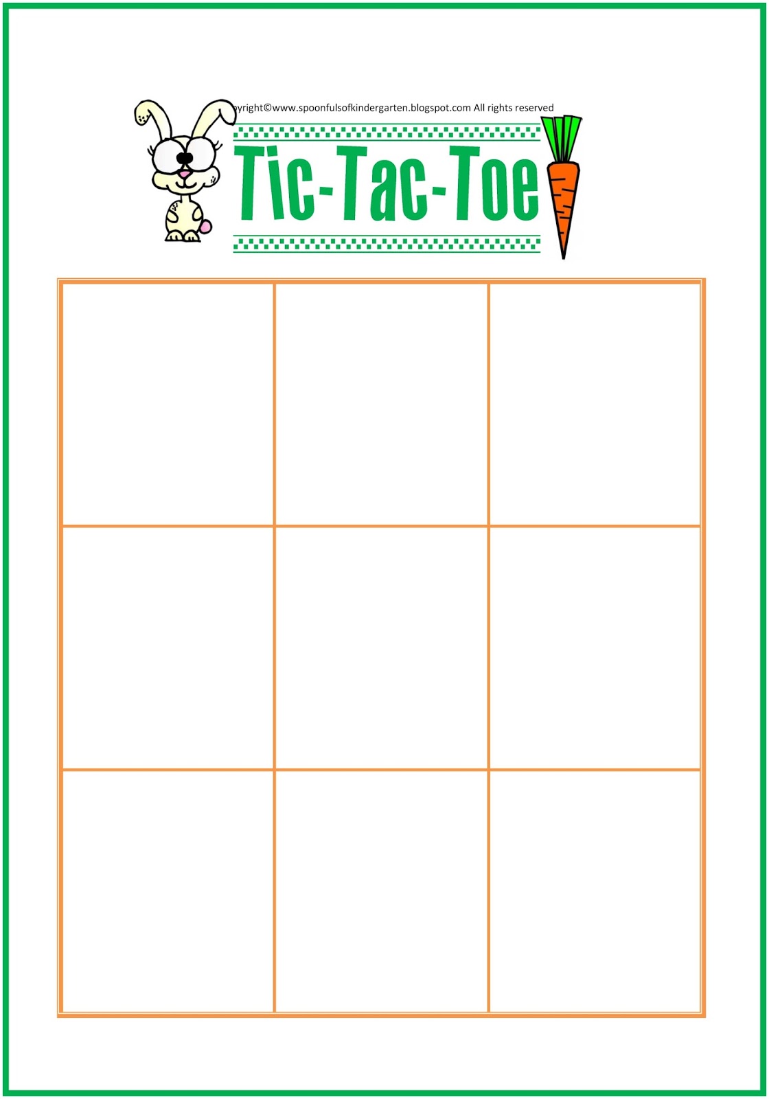 Printable Tic Tac Toe Printable Tic Tac Toe