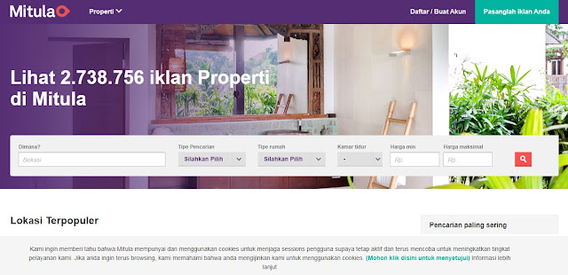 mitula Situs Jual Beli Rumah Gratis di Indonesia